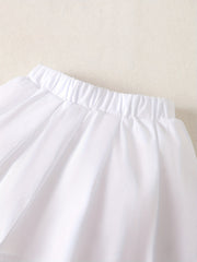 3pcs Newborn Baby Girls Off Shoulder Top & Skirt Set Clothes