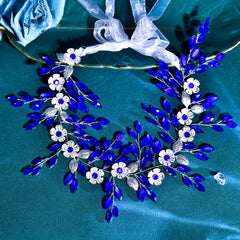 Bridal Hairband Flower Leaf Wedding Headpiece for Events Weddings HP880