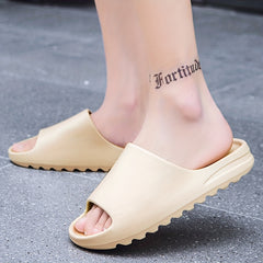 Men's Pillow Slides Casual Non Slip Slippers Open Toe Shoes