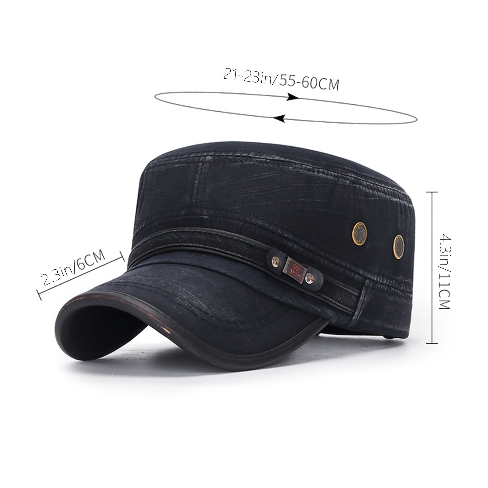 Solid Retro Military Style Cap Outdoor Sport Hat