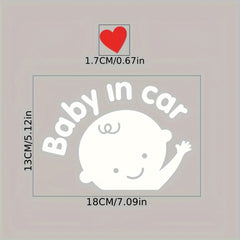 Baby In Car Car Sticker Wall Sticker 13 0 18 01cm