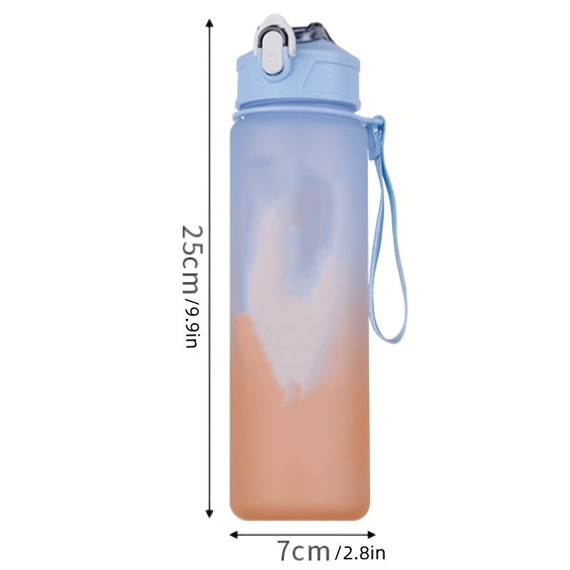 Time Marker Water Bottle Leakproof Fitness Sports Cup