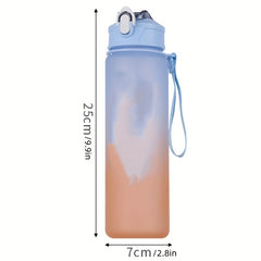 Time Marker Water Bottle Leakproof Fitness Sports Cup