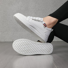 Women's Chunky Sneakers Flat Heighten Casual Lightweight Breathable Shoes