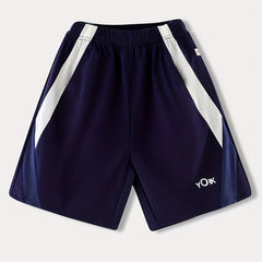 Boys Stripe Letter Print Quick-drying Casual Shorts