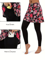 Floral Print Tennis Leggings