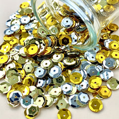 500-2500pcs 8mm Concave Sequins Medium Hole DIY Clothing Jewelry Accessories