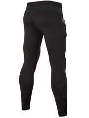 Men's Comfy Leggings With Pocket Active Quick Dry Stretch Sports Pants