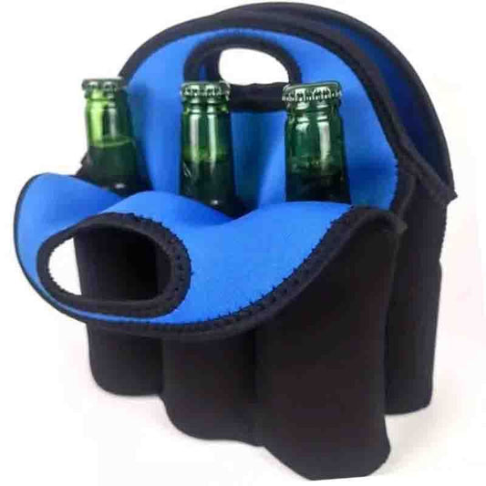 Neoprene Bottle Cooler Bag Insulated - Holds 6 Bottles