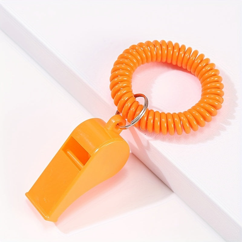 Colorful Referee Whistle With Wristband - Outdoor Sports Supplies