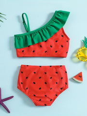 Watermelon Swimsuit Set Baby Girls 2pcs Top & Shorts