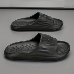 Men's Solid Non Slip Open Toe Slippers All Seasons