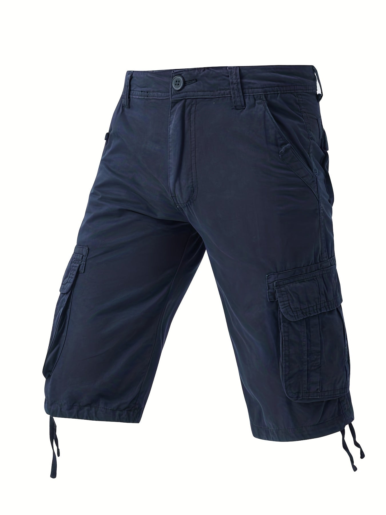 Men's Cotton Casual Cargo Shorts with Pockets