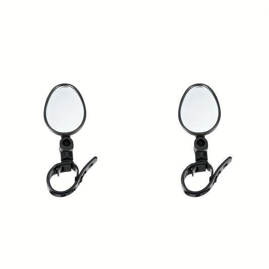 4pcs Bike Mirror Rotatable Handlebar Wide Angle Rear View Mirror