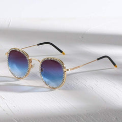 Fashionable Casual Round Vintage Sunglasses