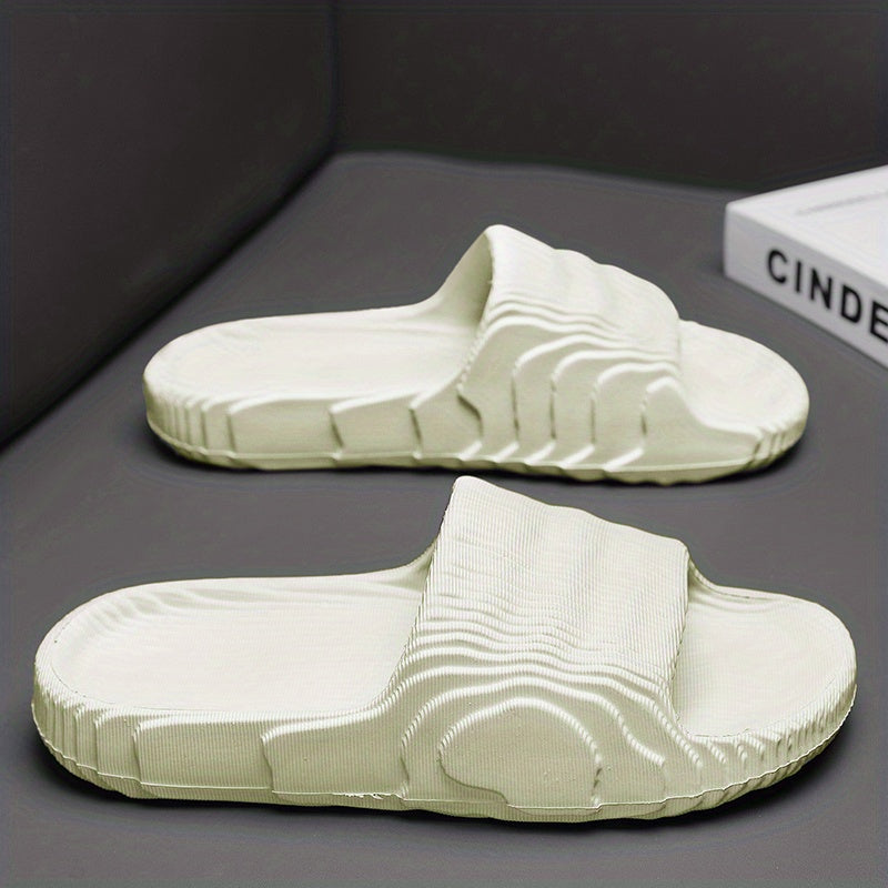 Men's Non Slip Slides Lightweight Open Toe Quick Dry Slippers
