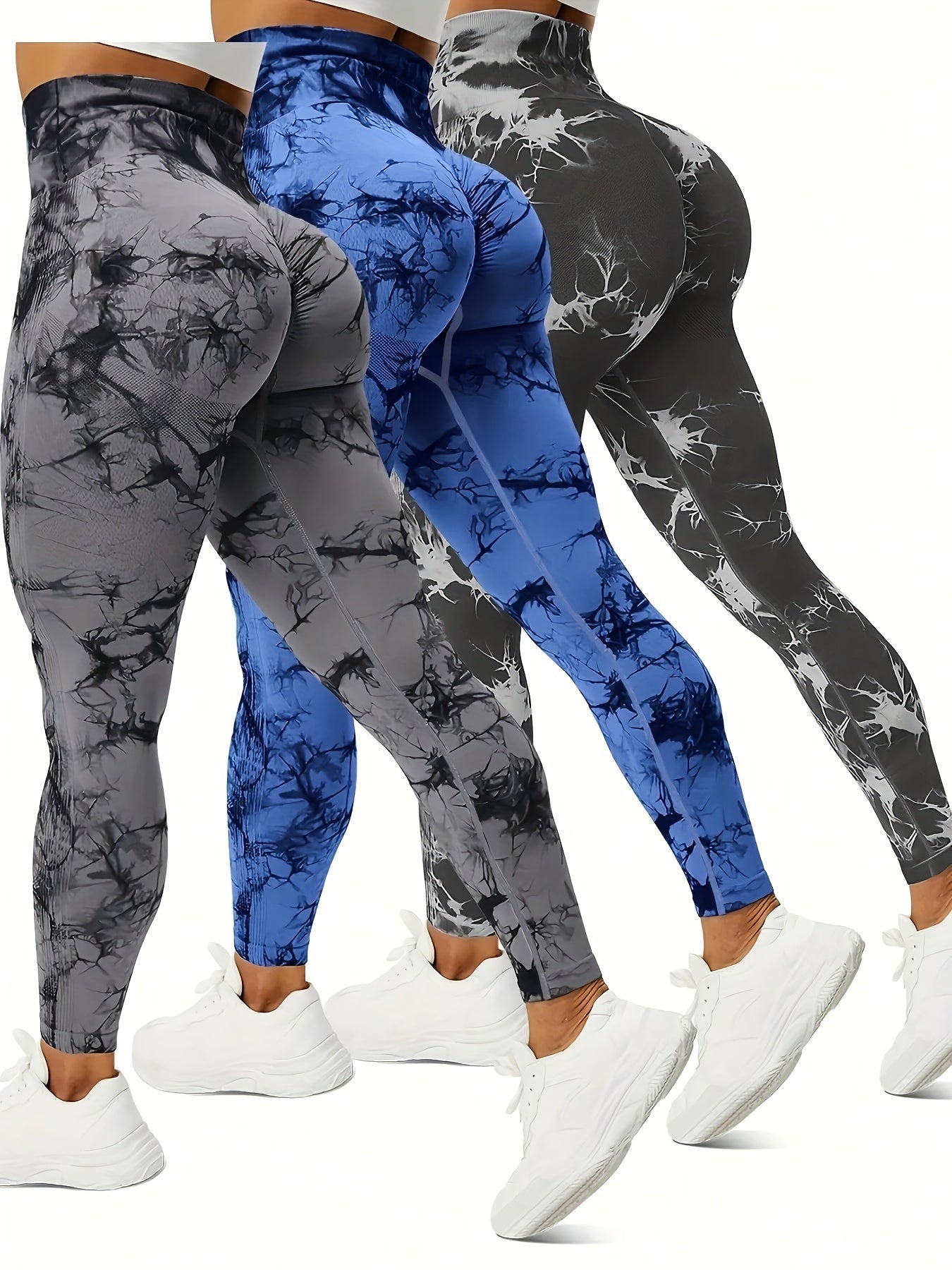 Tie Dye Yoga Workout Pants Fitness Leggings Activewear