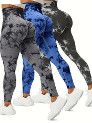 Tie Dye Yoga Workout Pants Fitness Leggings Activewear