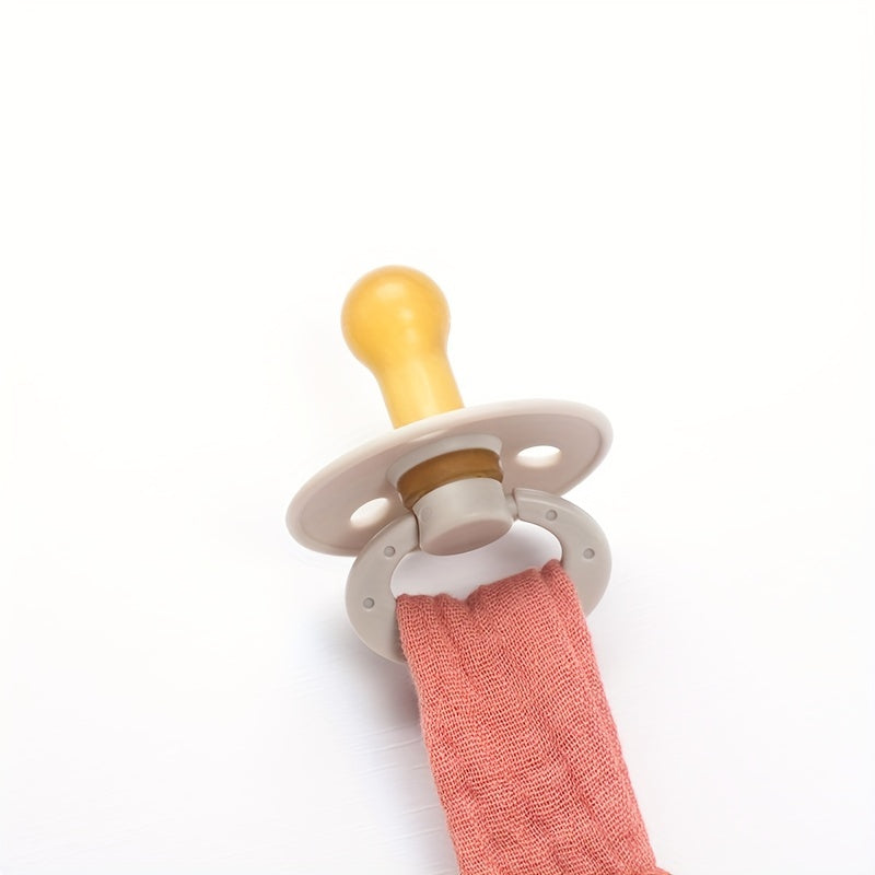Kids' Red Cotton Comfort Towel w/ Pacifiers - High Temp Disinfection