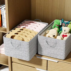 Large Capacity Storage Basket with High Handle Non-woven Fabric Storage Box