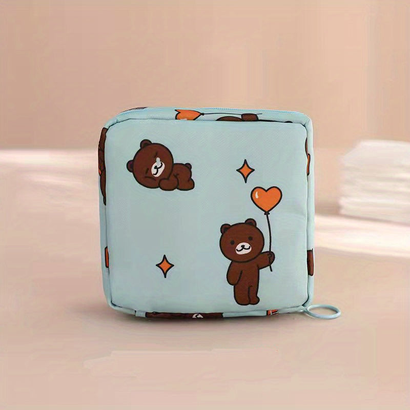Reusable Nylon Tampon Storage Bag Mini Zipper Period Pouch