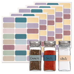240pcs Morandi Labels Room Name Stickers Juice Bottle Sealed Jar Classification