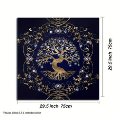 Tree Of Life Tarot Cloth with Eyes - Altar Decor