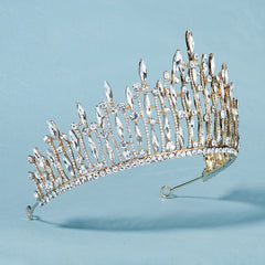 Rhinestone Golden Crown Hairband Headband Tiara Wedding Birthday Cosplay