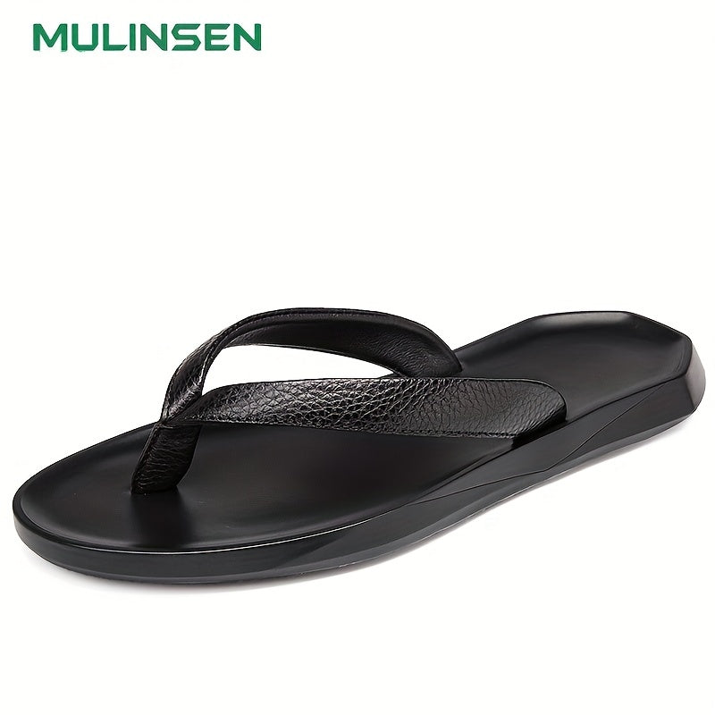 Leather Arch Support Flip Flops Lightweight Thong Sandals