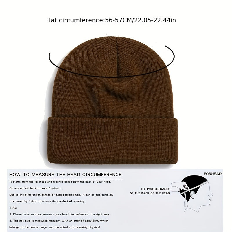 Embroidered Knitted Woolen Hat Unisex Hip hop Cap