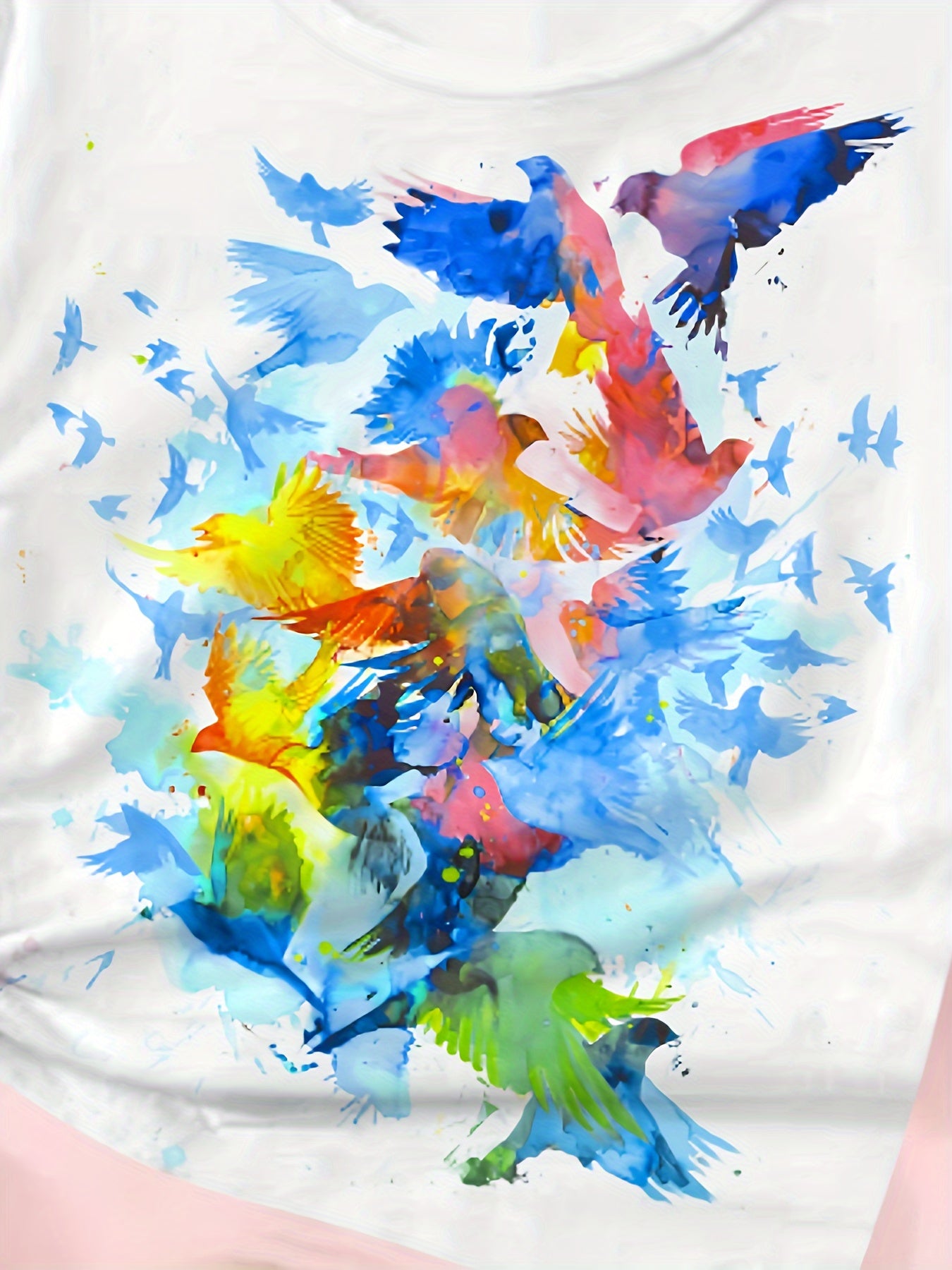 Tie Dye Butterfly Short Sleeve T shirt Girls Summer Pullover Tops