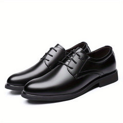 Men's Round Toe Lace Up Derby Shoes Non Slip Business Formal Shoes