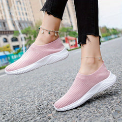 Women's Casual Sock Shoes Lightweight Slip On Sports Shoes