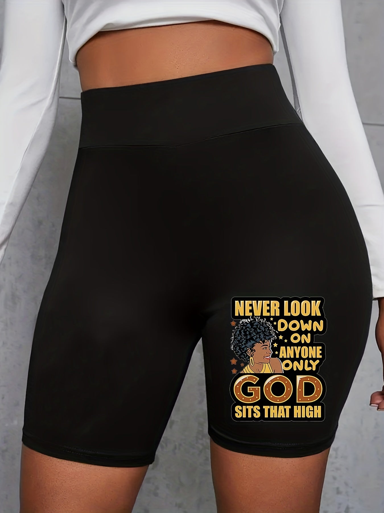 Summer High Waist Biker Shorts Yoga Casual Leggings