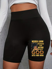 Summer High Waist Biker Shorts Yoga Casual Leggings