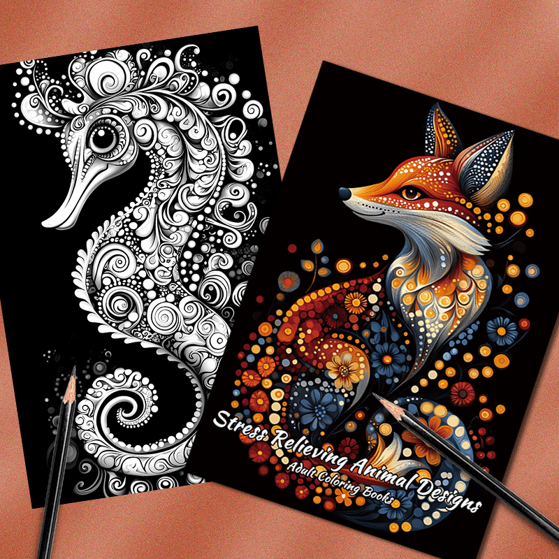 Relax Animal Coloring Book for Adults - Perfect Gift for Friends