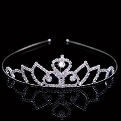 Rhinestone Headband Queen Crown Tiara Bridal Wedding Hair Accessories