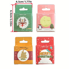 46pcs Merry Christmas Box Stickers Scrapbooking Label Diary Stationery
