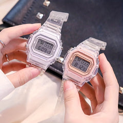 LED Digital Couple Watches Waterproof Casual Wrist Watch