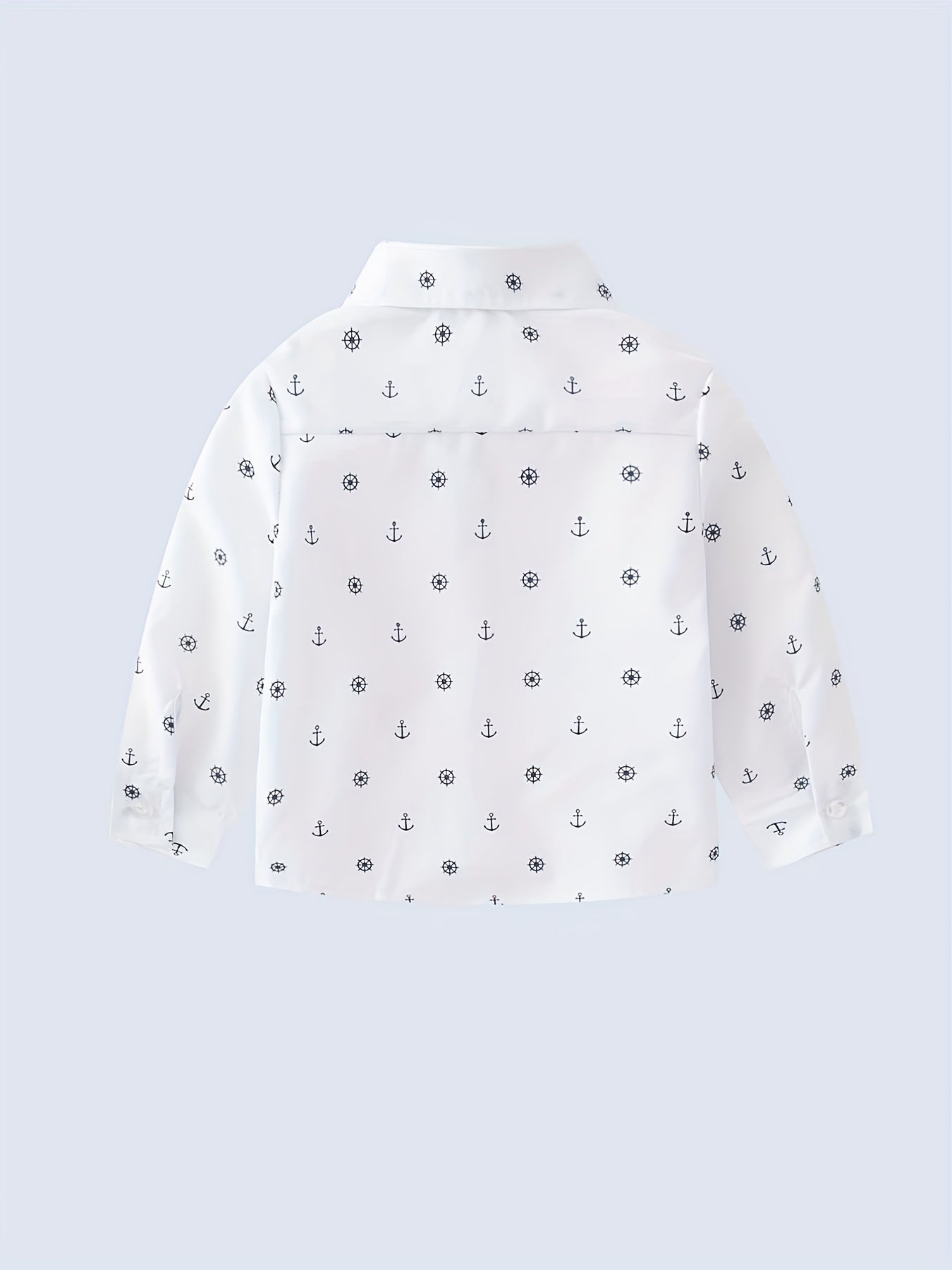 Baby Shirt Long Sleeve Bowtie Cardigan Top Random Print