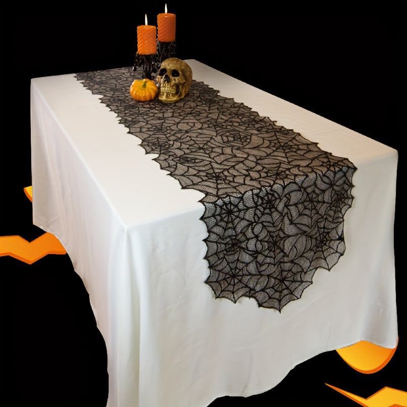 Halloween Spider Web Table Runner Party Decoration Supplies