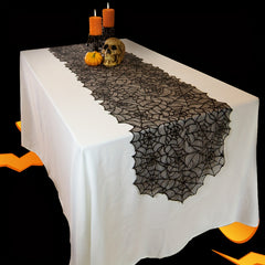 Halloween Spider Web Table Runner Party Decoration Supplies