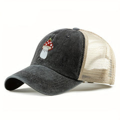 Mushroom Frog Trucker Hat Mesh Baseball Cap Golf Sun Hats