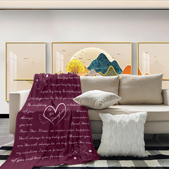 To My Daughter Throw Blanket - Birthday & Christmas Gift