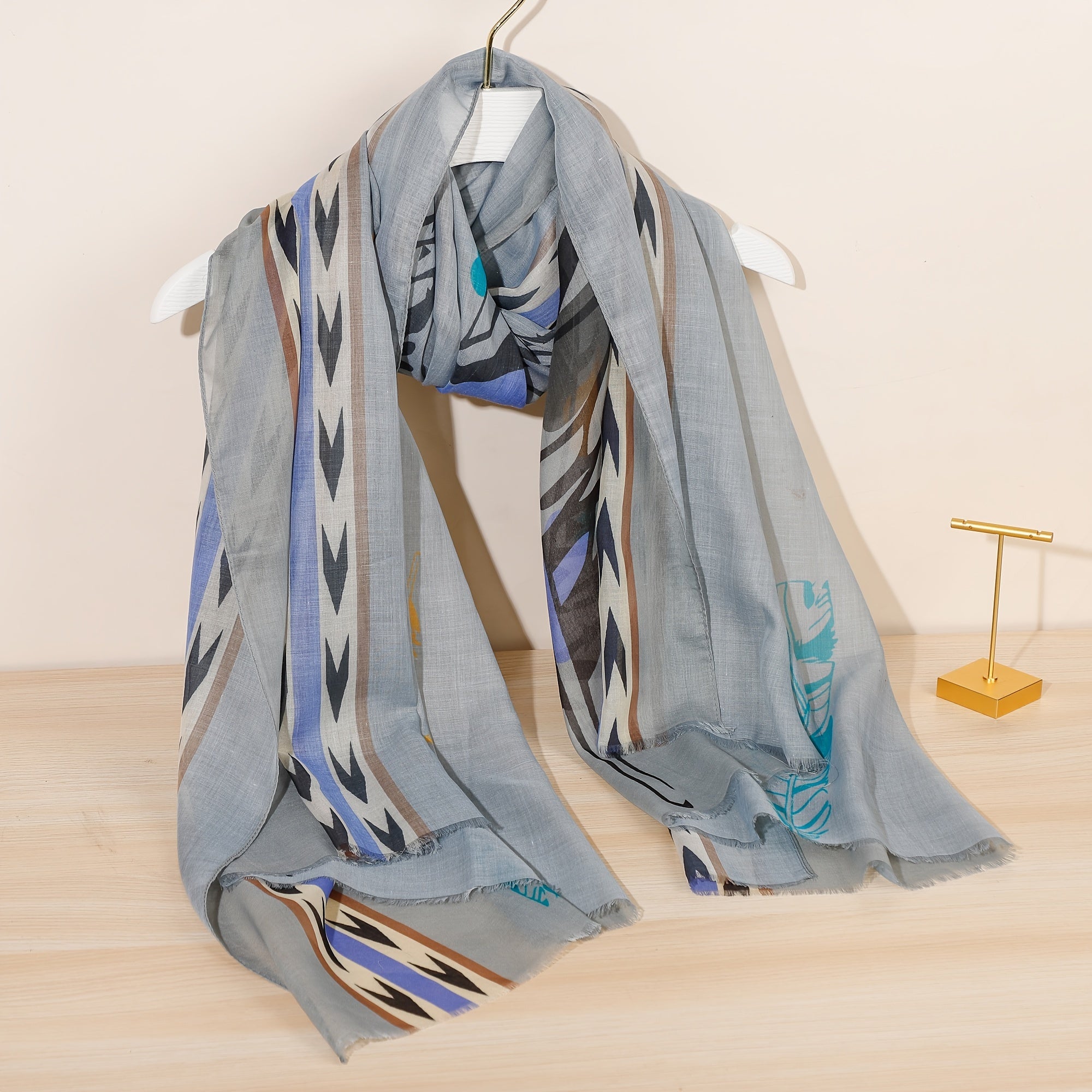 Women's Printed Beach Scarf Comfortable Head Wrap