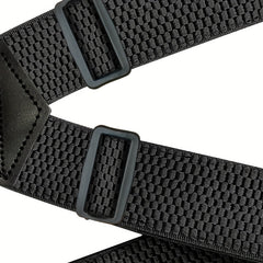 Men's Adjustable Elastic Suspenders For Trousers Braces with 4 Clips