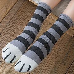Cute Cat Claw Print Socks Women's Stockings