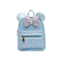 Kids Backpack Sequin Bow School Bag Ears Kindergarten Schoolbag