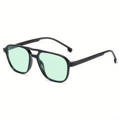 Men's Square Frame Polarized Sunglasses UV 400 Protection