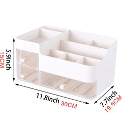 Cosmetics Organizer with Drawers Countertop Storage for Makeup